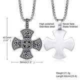 Viking Stainless Steel Cross Pendant
