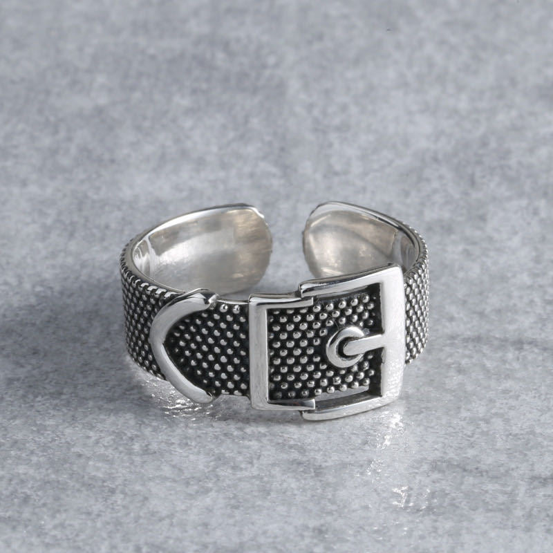 Adjustable Metal With Rhinestone Ring