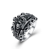 European Crown Style Titanium Steel Ring