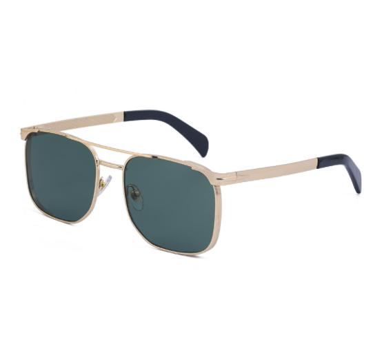 Metal Frame Retro Square Sunglasses