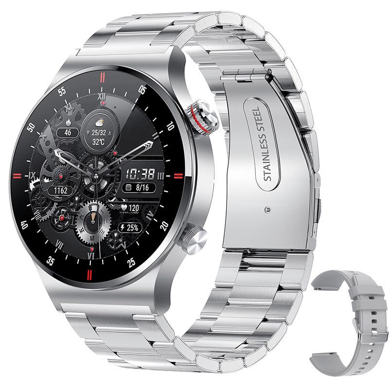 Round Dial Steel Smart Watch