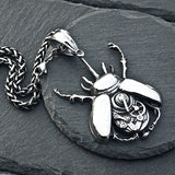 A Machine Insect Titanium Steel Necklace