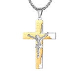 Religious Cross Titanium Steel Necklace