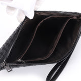PU Leather Woven Clutch Bag