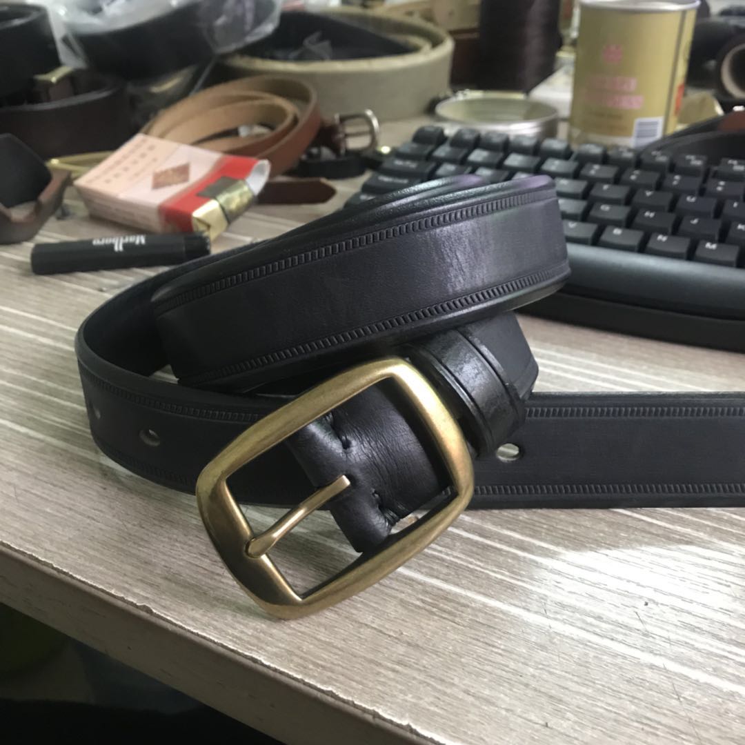 Vintage Wash Out Leather Belt
