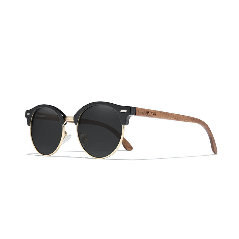 Lunettes de soleil en bois de noyer polarisé ultra-léger