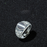 925 Silver Retro Natural Moonstone Ring
