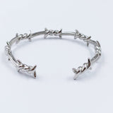 Knotted Wire Design Stainless Steel Cuff Bracelet