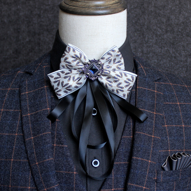 Geometric Patterned Butterfly Tie