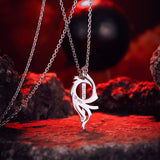 Japanese Metal Sword Of Victory Pendant Necklace