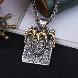 925 Sterling Silver Joker Pendant