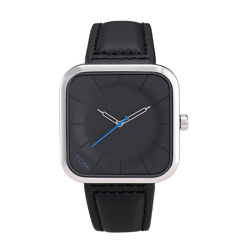 Minimalist Design Square Leather Watch