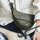 Army Green Polyester Crossbody Bag