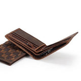 Two-Toned Checkered Bifold Wallet