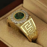 Ethnic Great Wall With Emerald Ring