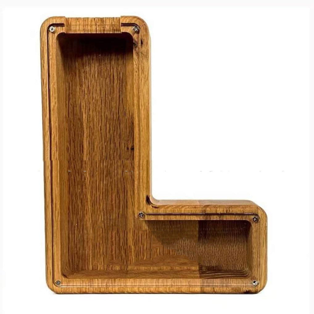 Wooden Letter Shape Piggy Bank