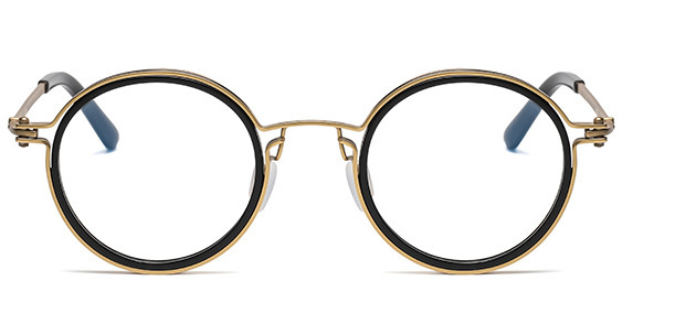 Retro Round Metal Eyeglasses