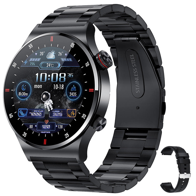 Round Dial Steel Smart Watch