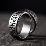 Rune Alphabets Steel Ring