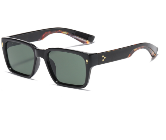 Classic Square Frame Resin Sunglasses