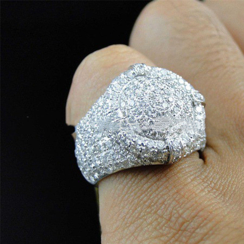 Luxury White Full Diamond Ring