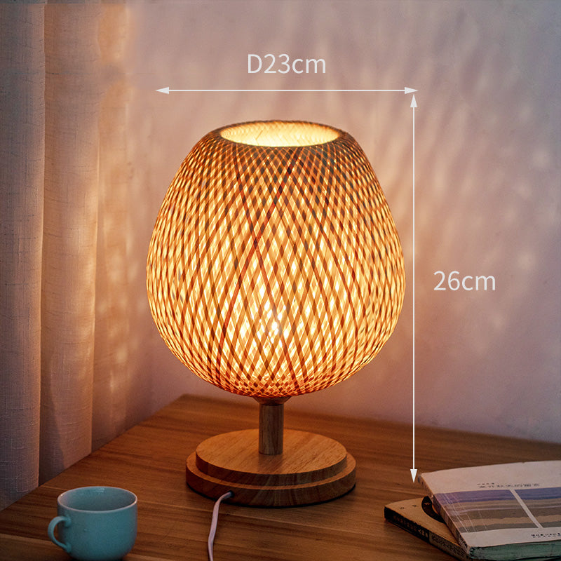 Bamboo Woven Bedroom Lamp