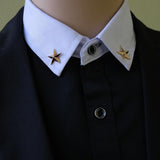 Casual Office Look Star Collar Brooches