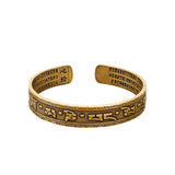 The Symbol Graving Inside-Outside Copper Cuff Bracelet