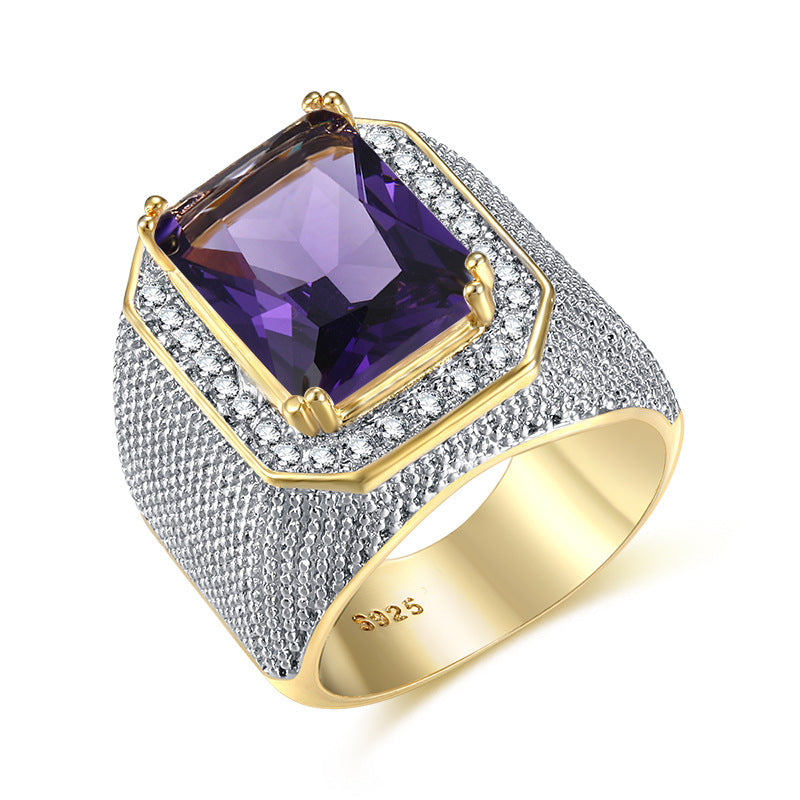 Luxueuse bague en laiton en laiton