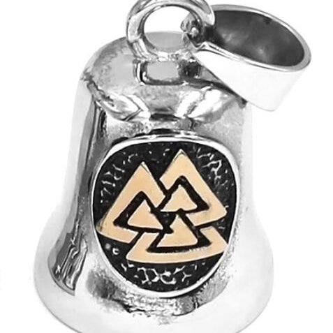 Retro Valknut Bell Pendant