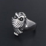 Mysterious Owl Shaped Metal Ring