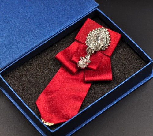 Casual Rhinestone Butterfly Tie Set