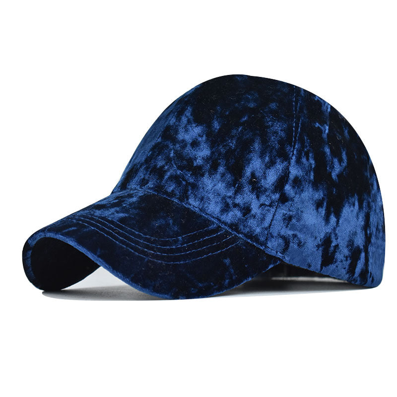 Gorra de béisbol de terciopelo sólido