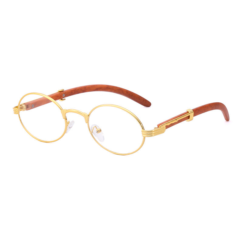 Lunettes de soleil rondes en métal rétro