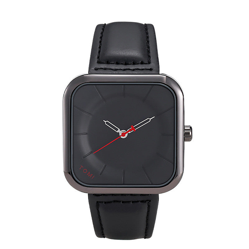 Minimalist Design Square Leather Watch