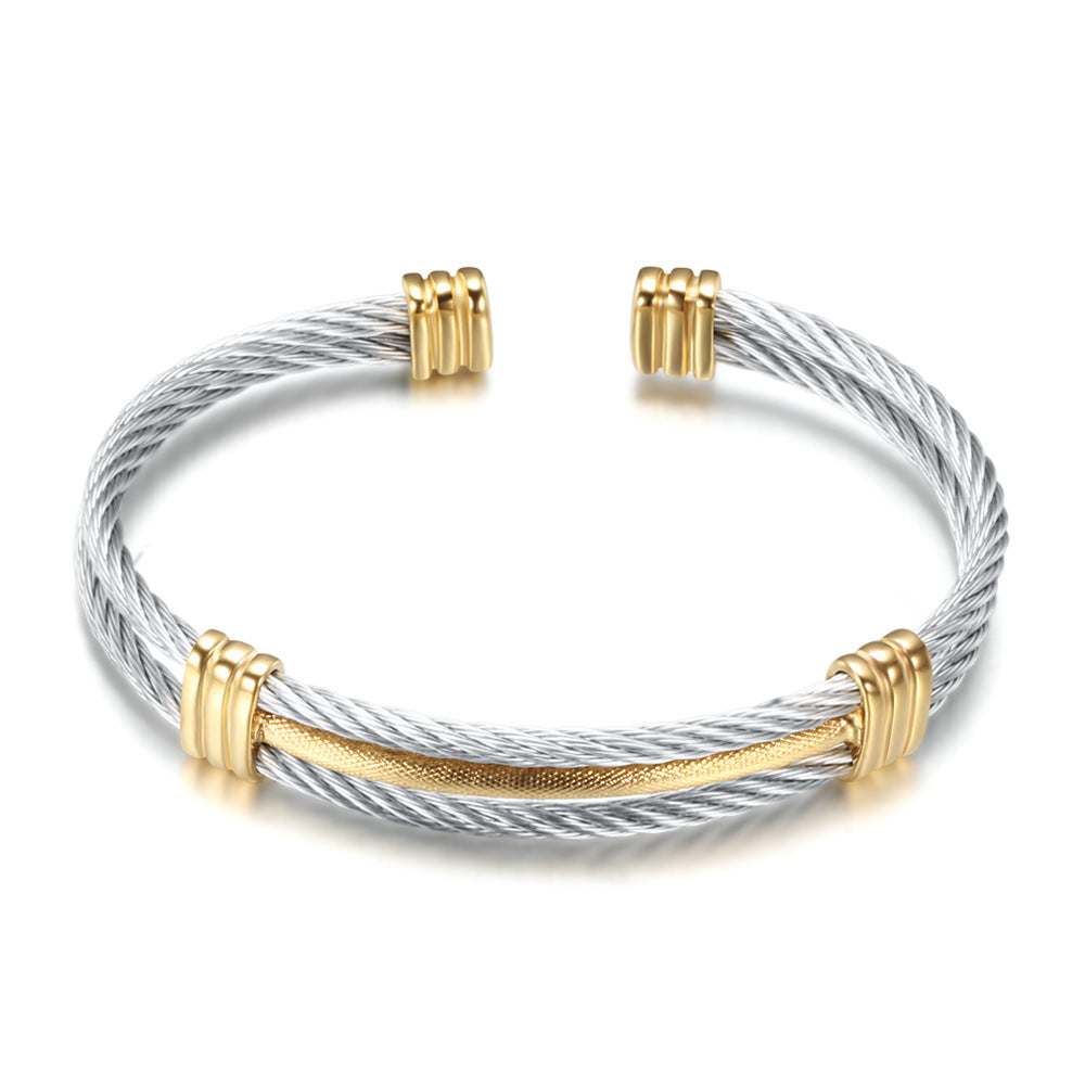 Two Layer Titanium Steel Bracelet