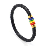 Casual Colorful Woven Leather Bracelet
