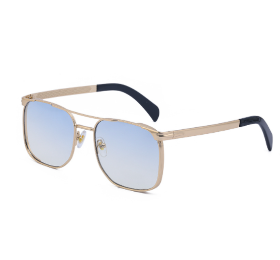 Metal Frame Retro Square Sunglasses