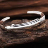 Arrow Design Silver Cuff Bracelet
