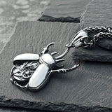 A Machine Insect Titanium Steel Necklace