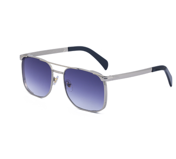 Metal Frame Retro Square Sunglasses