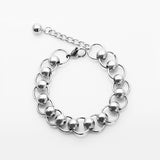 Beads Ring Linked Chain Bracelet