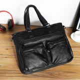 Multi-Purpose Soft PU Leather Briefcase