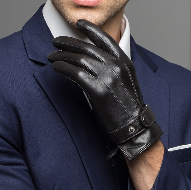 Velvet Sheepskin Cold-Proof Thick Gloves