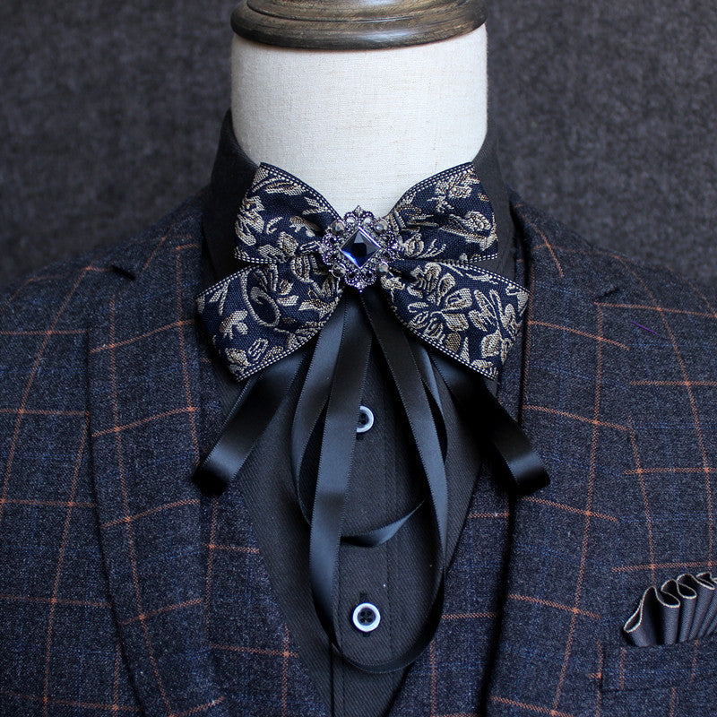 Geometric Patterned Butterfly Tie