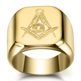 Simply Luxurious Freemasonry Symbol Ring