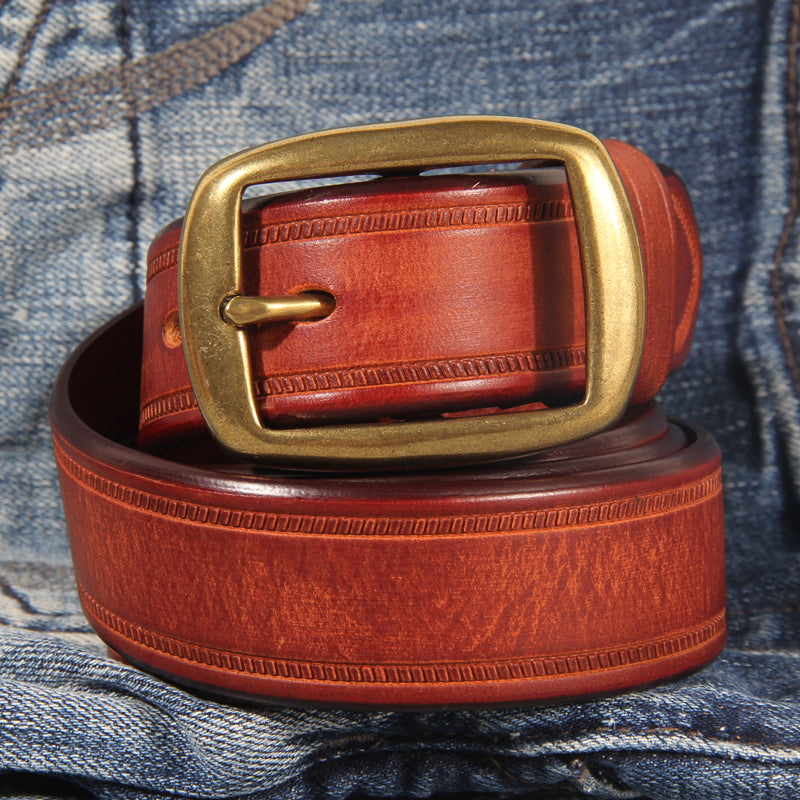 Vintage Wash Out Leather Belt